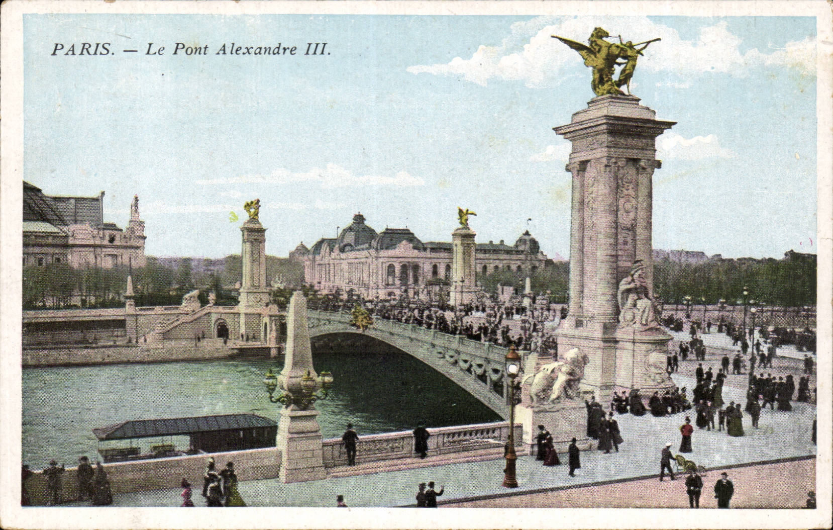 Paris CPA the bridge Alexandre III