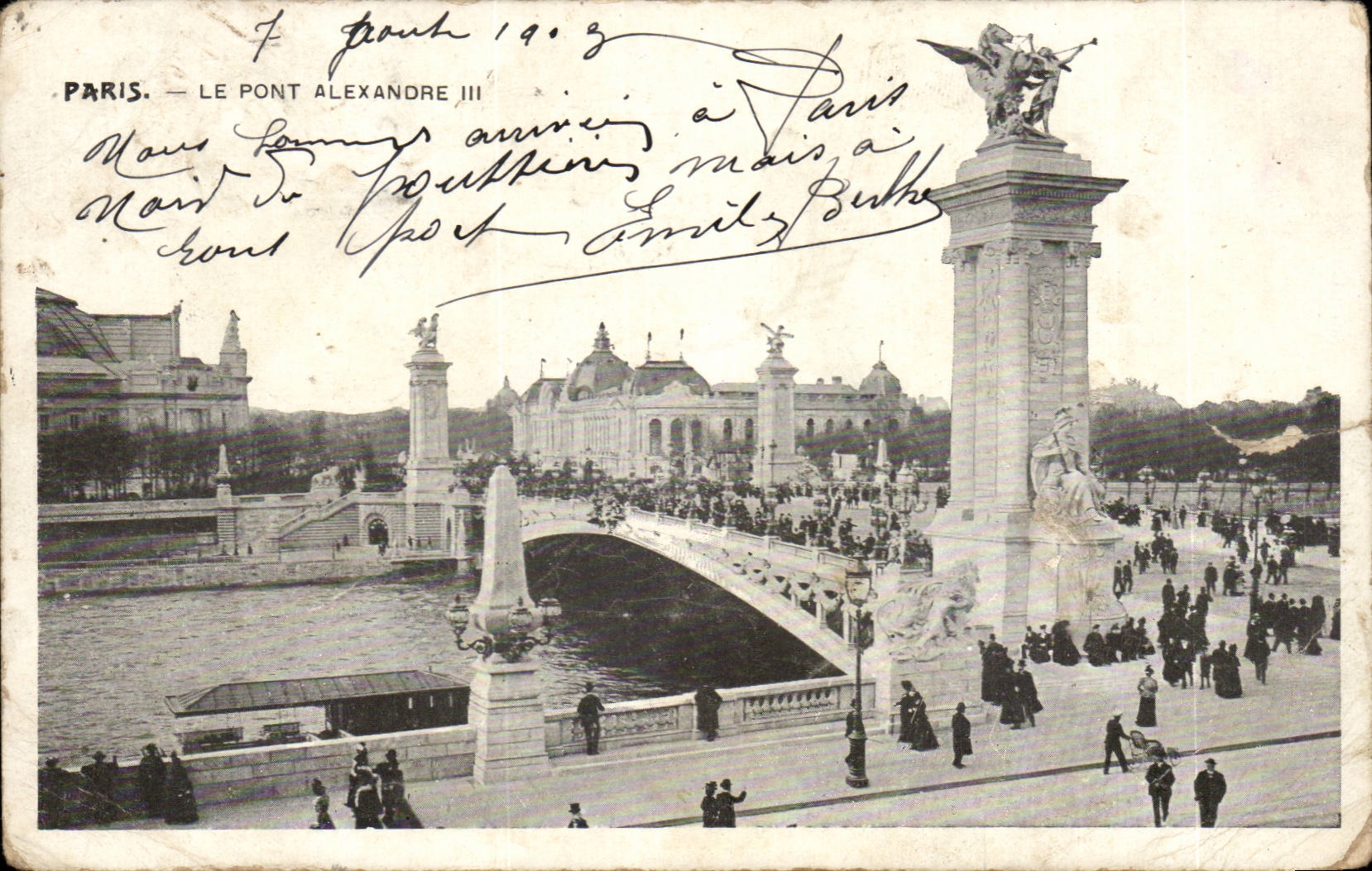 Paris CPA the bridge Alexandre III