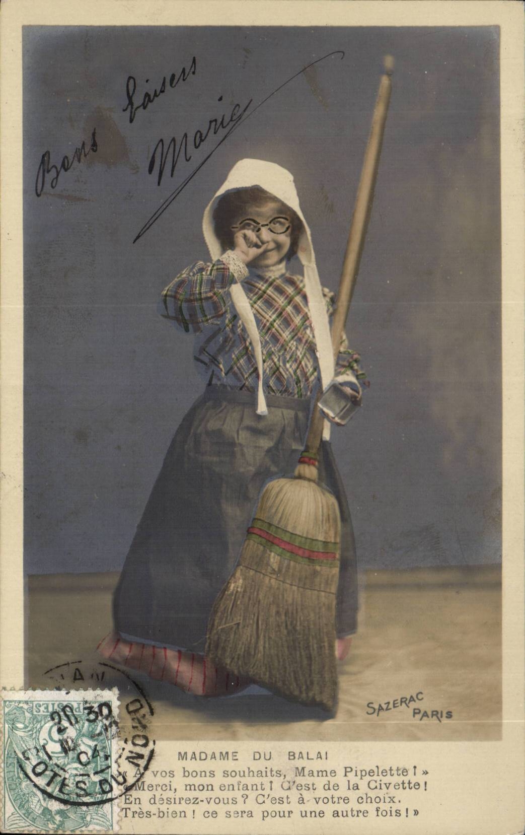 CPA Fantasy Child maidservant Madam of the brush