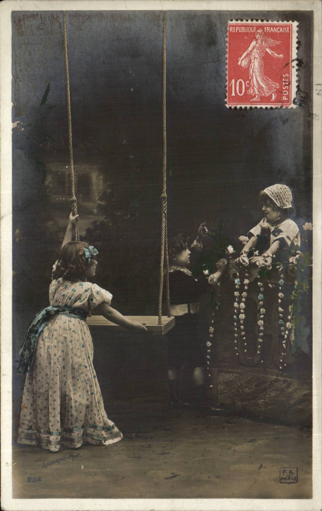 CPA Fantasy Children and swing