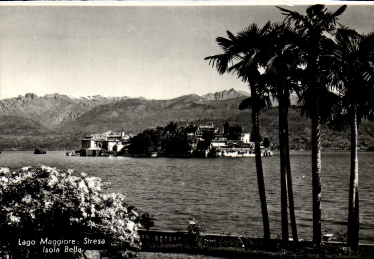 MODERNE KARTE Italien Italien Lago Maggiore Stresa isolierte geblokt