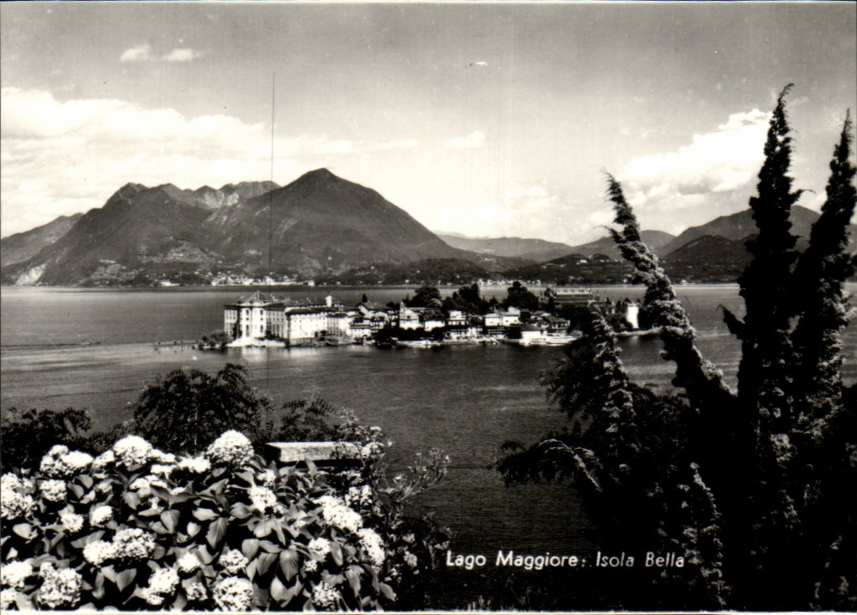 MODERNE KARTE Italien Italien Lago Maggiore Isola blokte