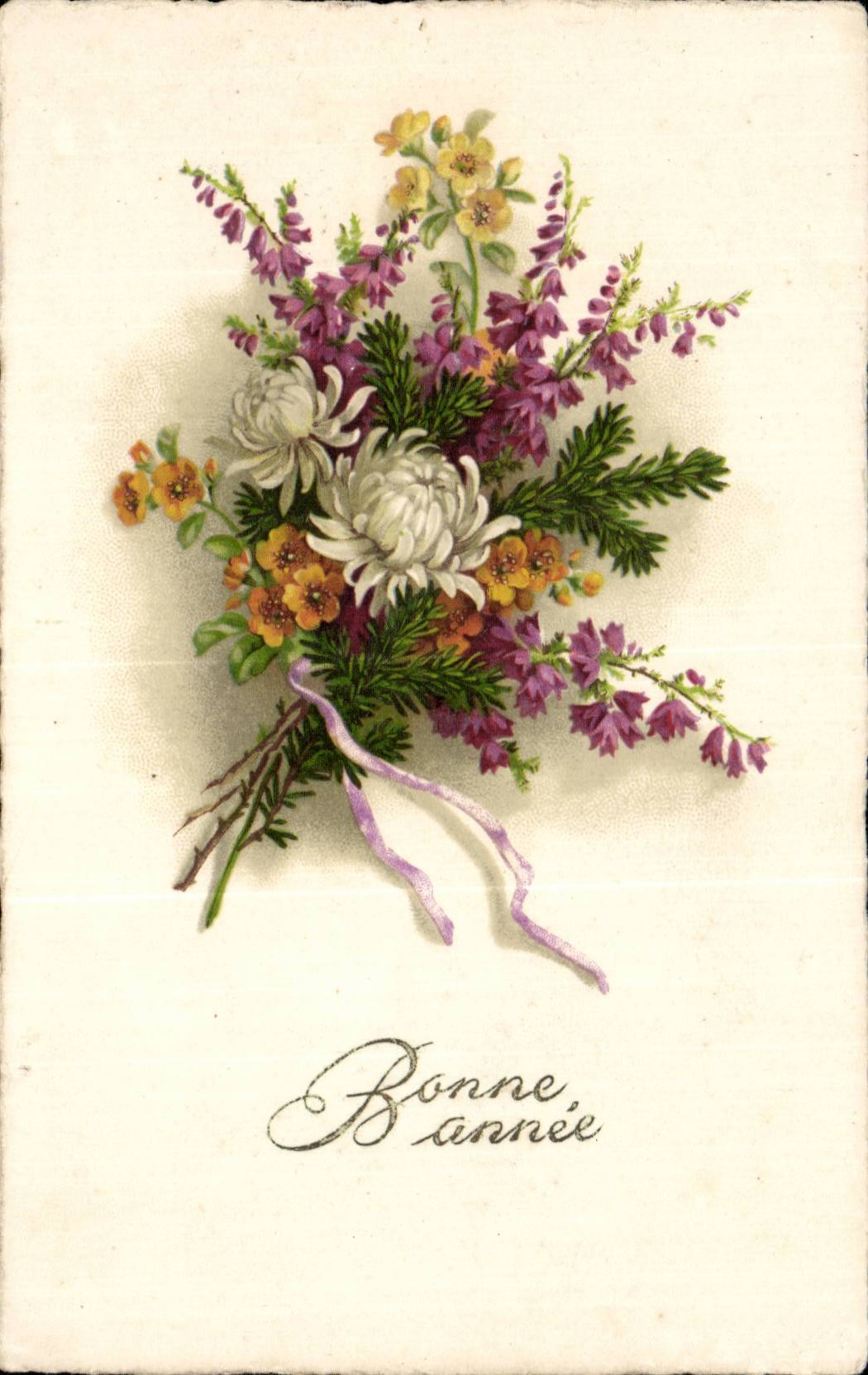 CPA Fantasy Happy New Year Flowers