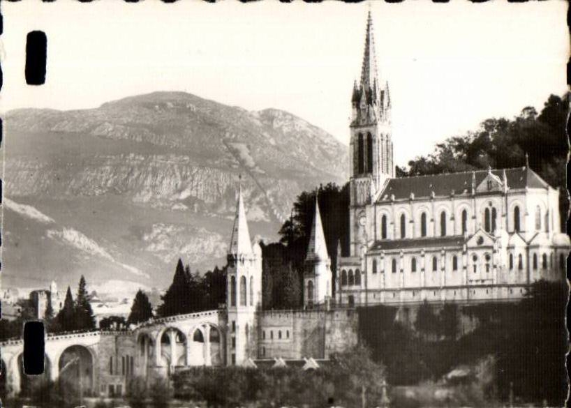 Lourdes MODERN CARD Gave the basilica