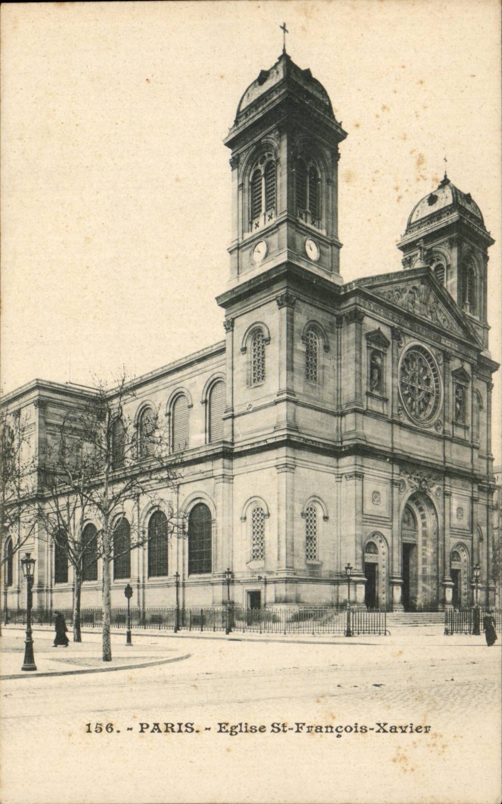 Paris CPA Eglise Saint Francois Xavier