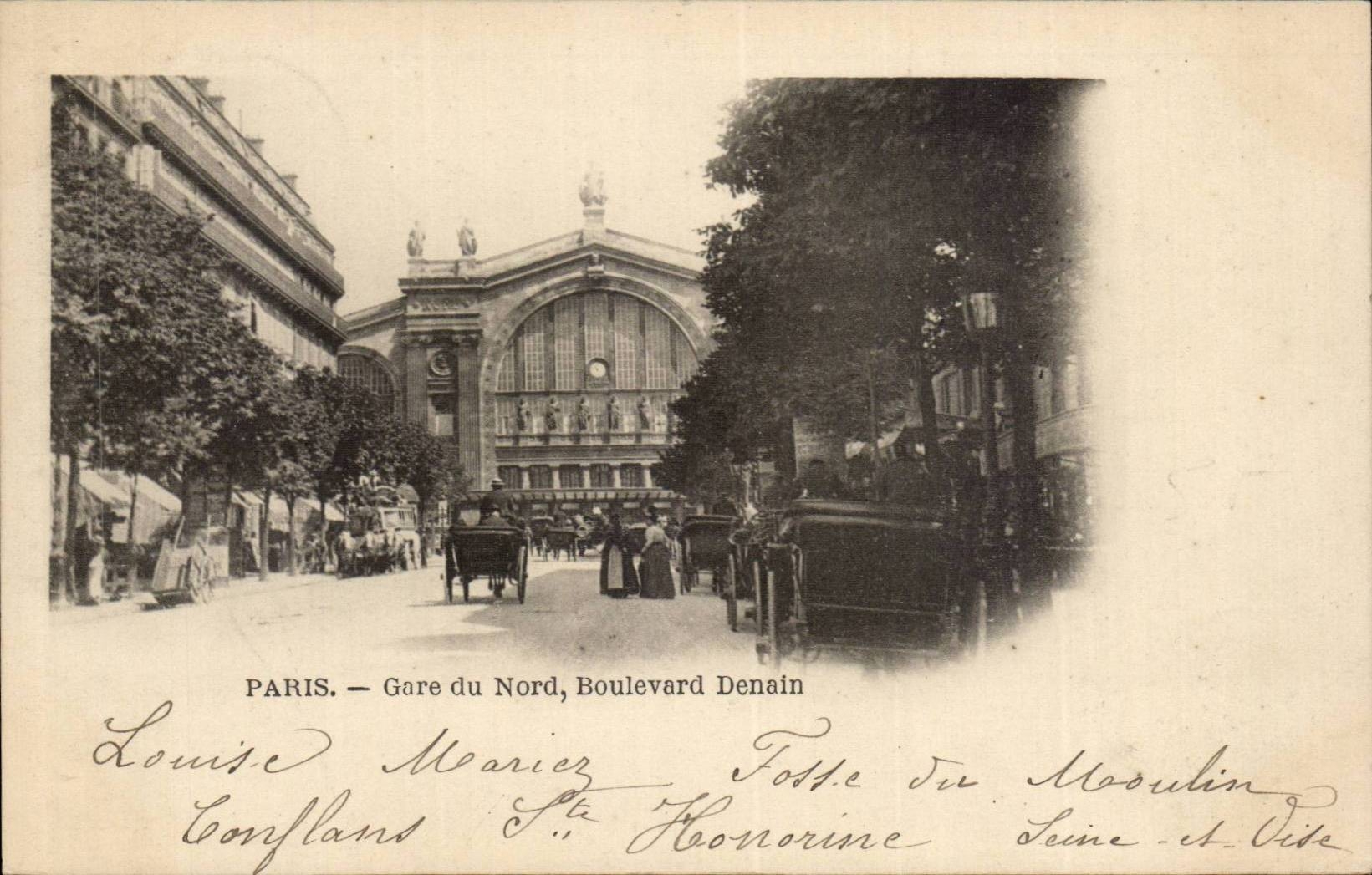 Paris CPA Parks north Denain boulevard