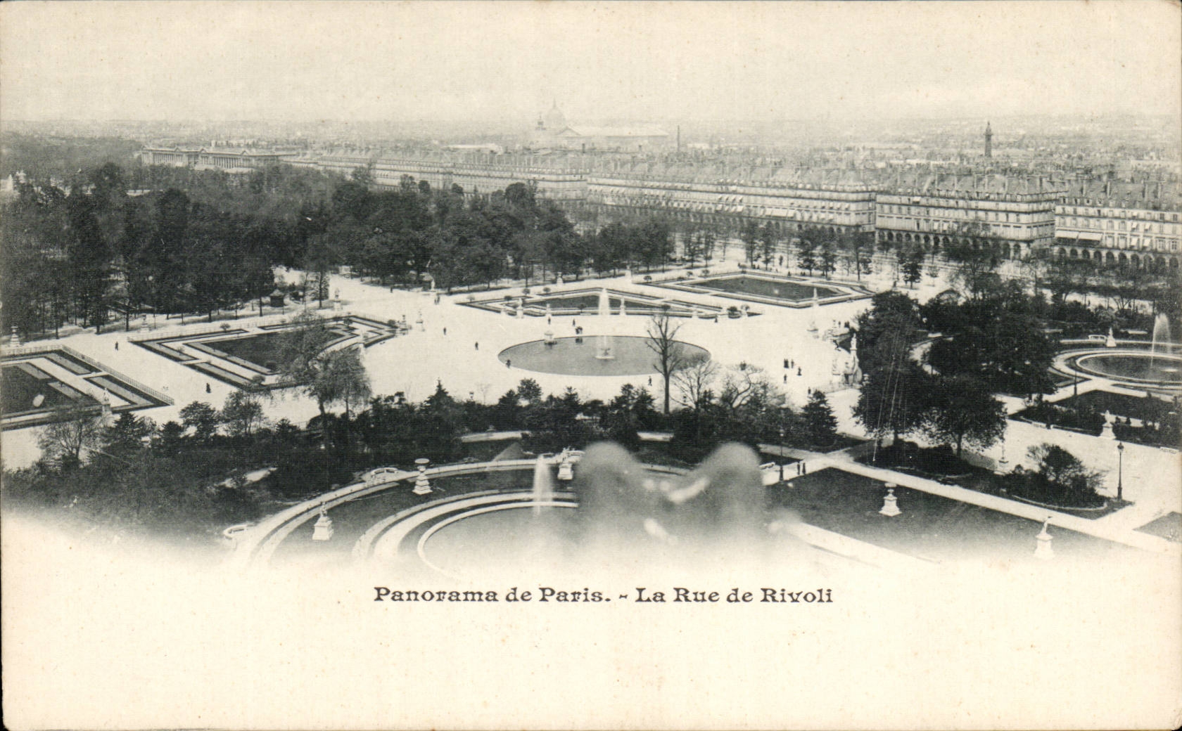 CPA Paris Panorama de Paris La rue de Rivoli