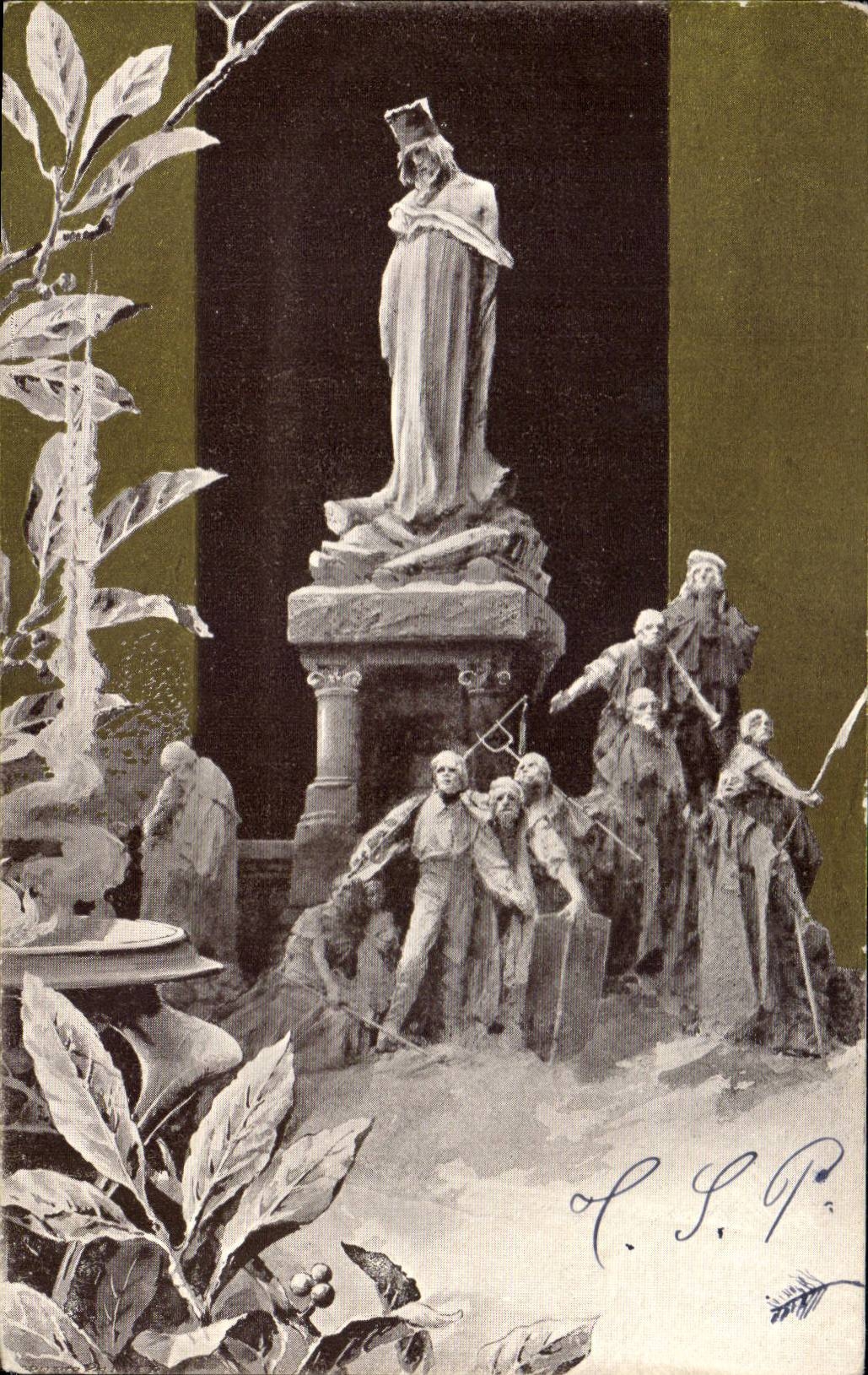 CPA Phantasie Tchecolovaquie Tchequie Tchequia Christ