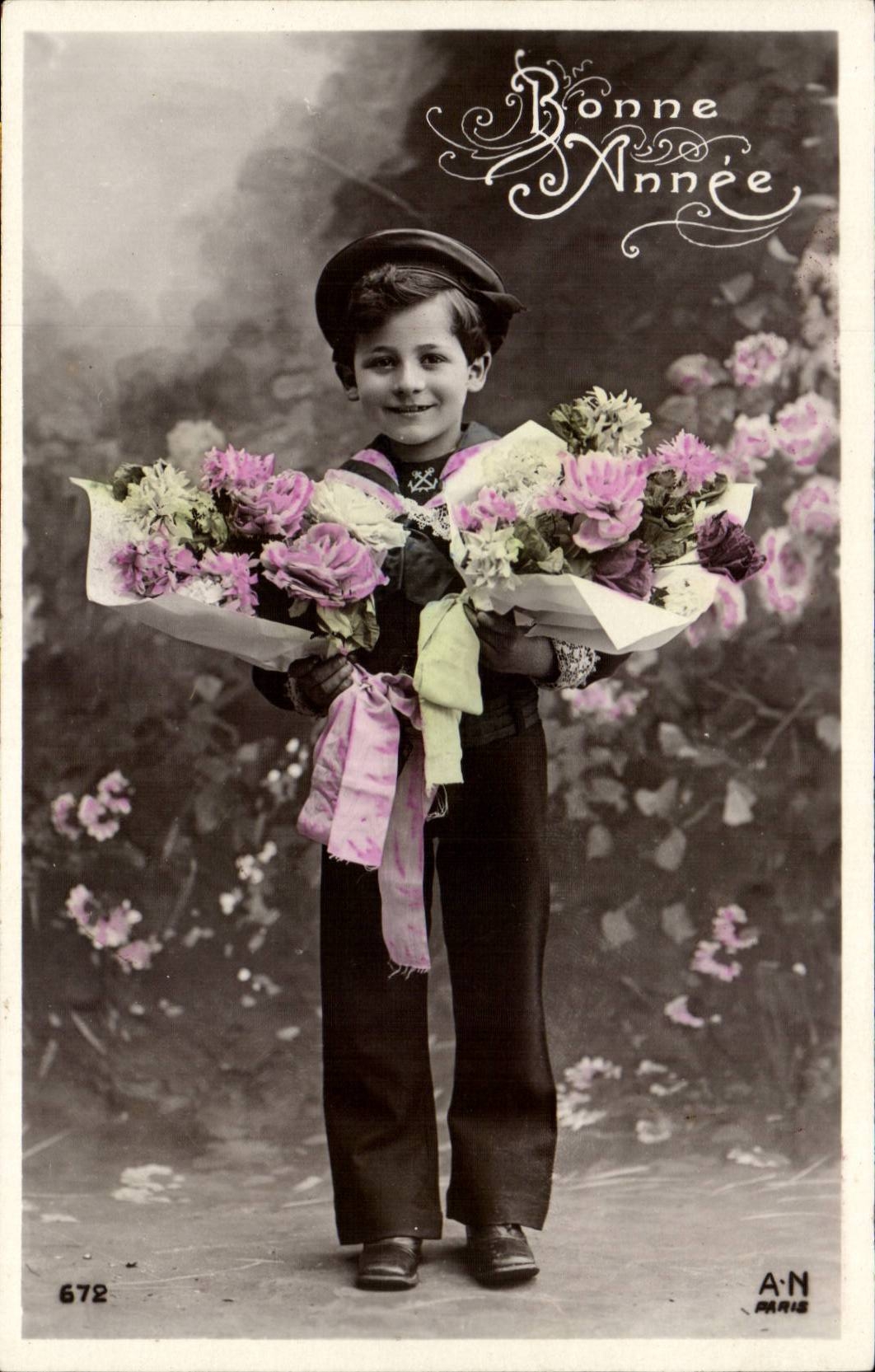 CPA Fantasy Child Boy Happy New Year