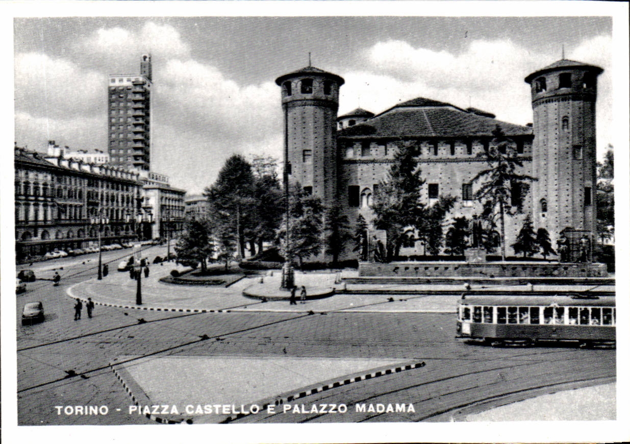 Italia italie Torino Piazza Castello E Palazzo Madama