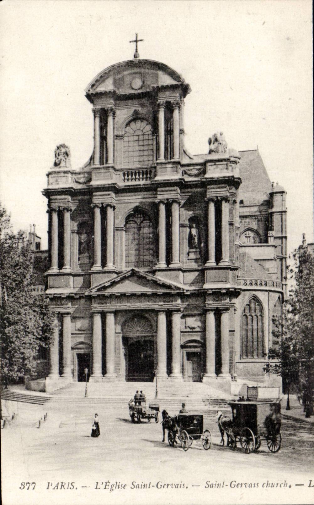 Paris CPA Eglise Saint Gervais 