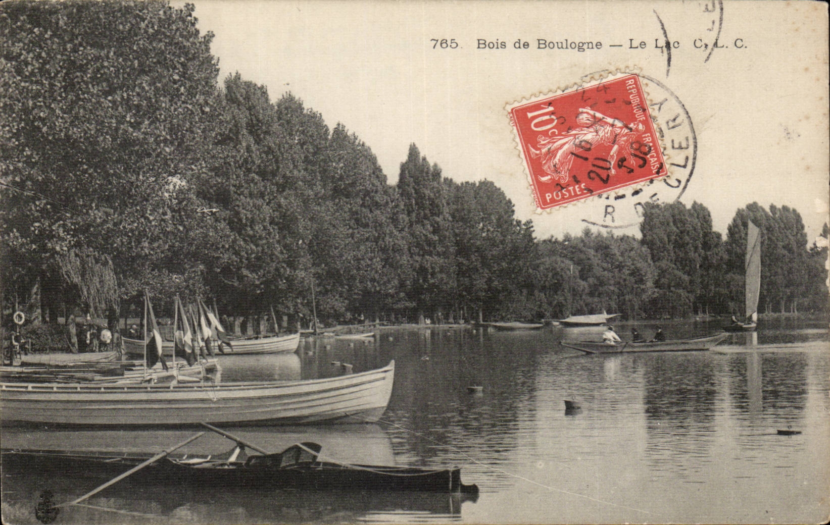 Paris CPA Bois de Boulogne Le lac
