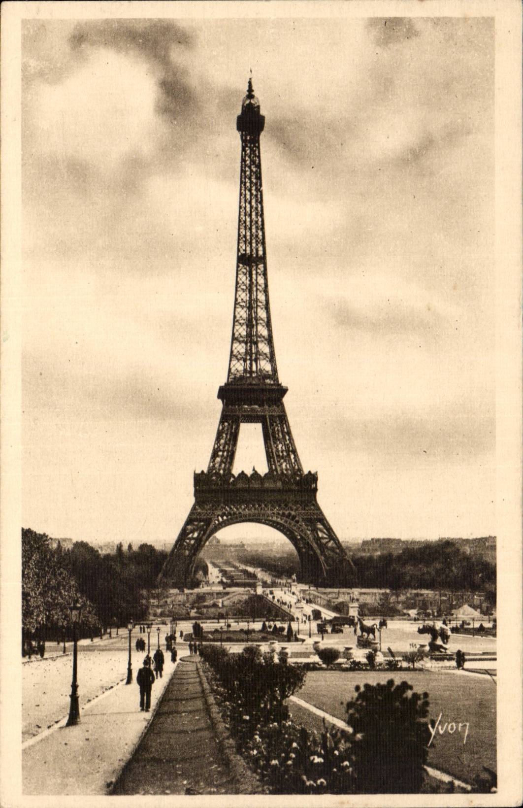 Paris CPA Eiffel Tower