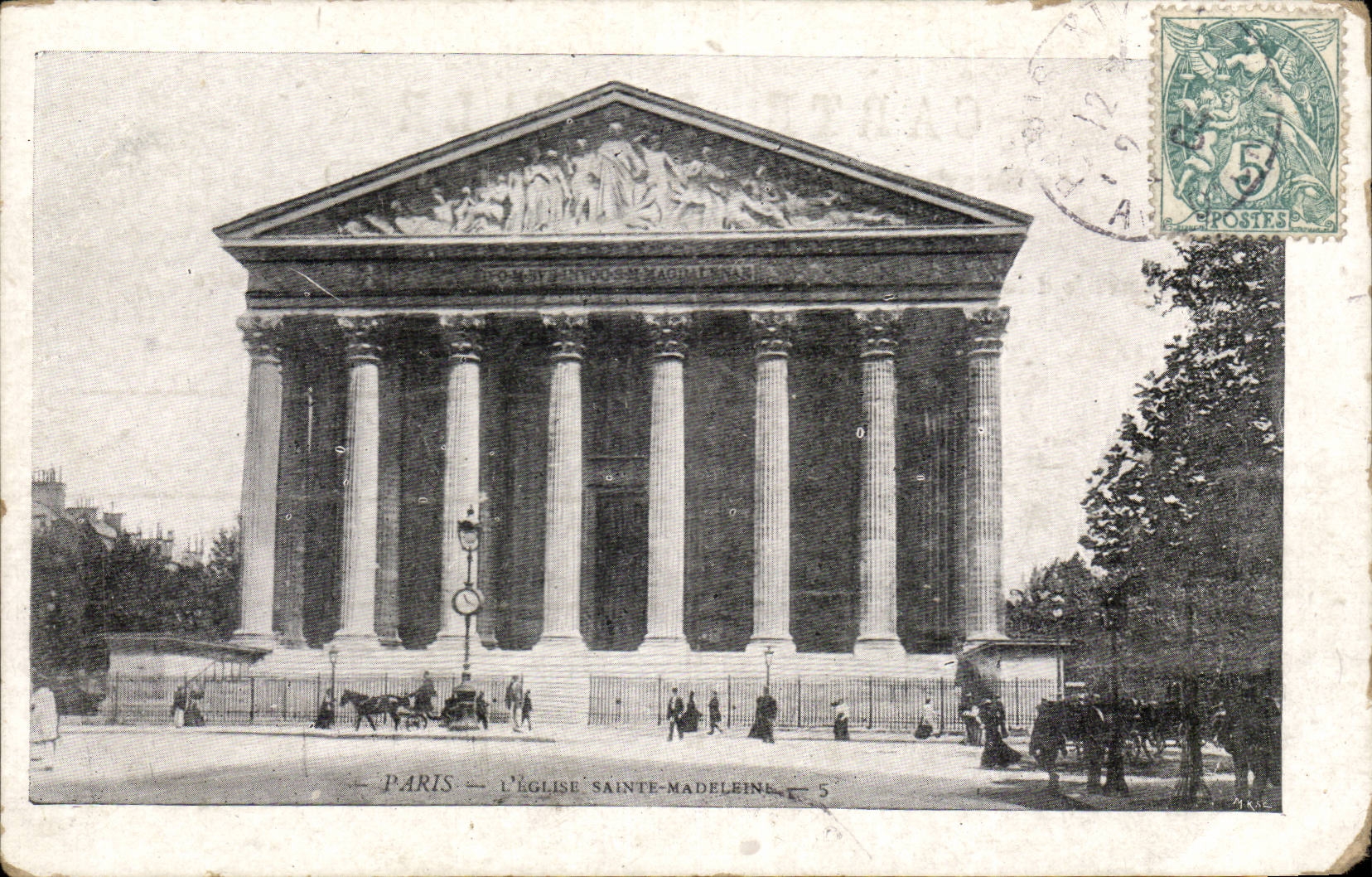 Paris CPA Church of the madeleine