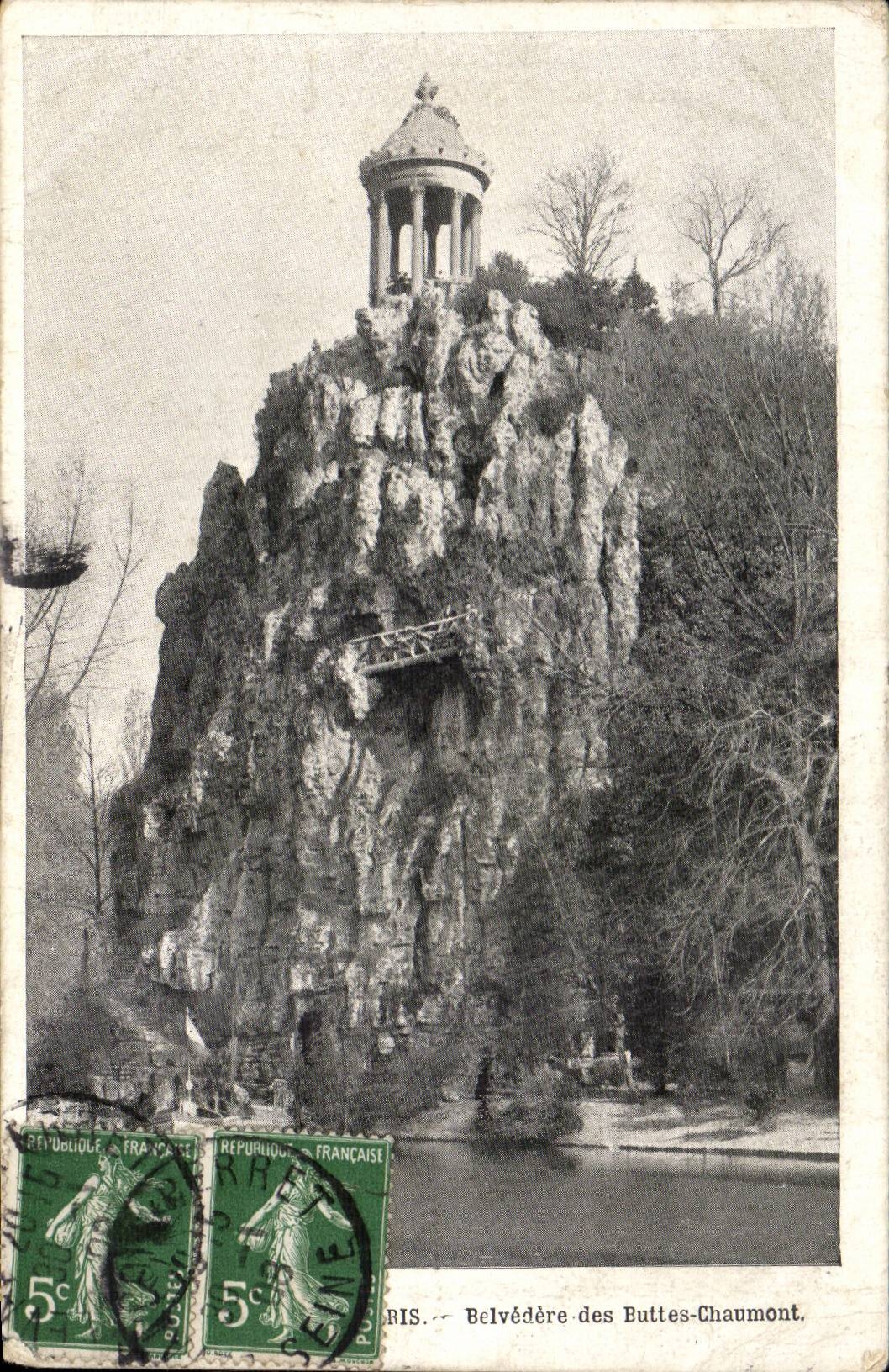 Paris CPA View-point of the Chaumont Hillocks