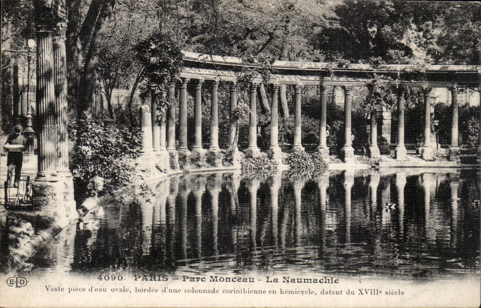 Paris CPA Park Heap Naumachie