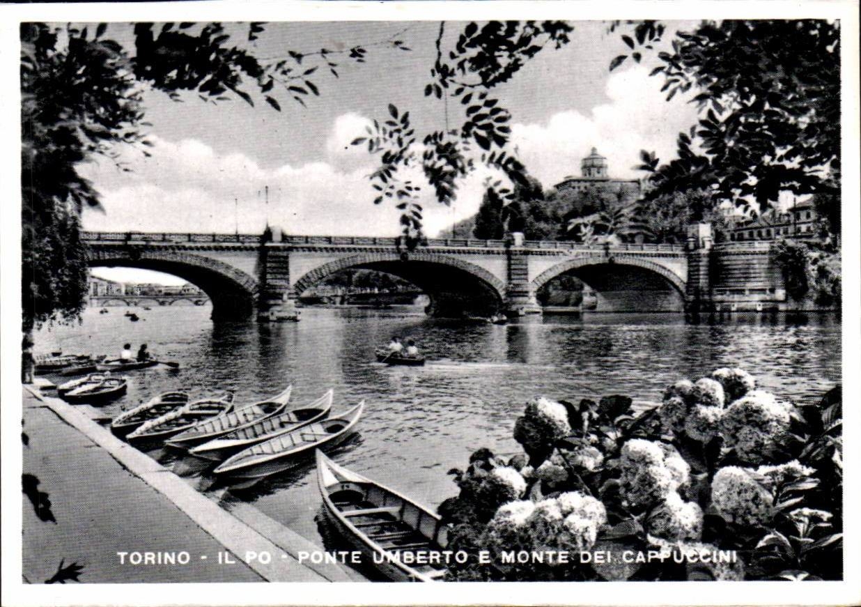 Italie italia Torino CPSM Il po Ponte Umberto e monte Dei Cappucini