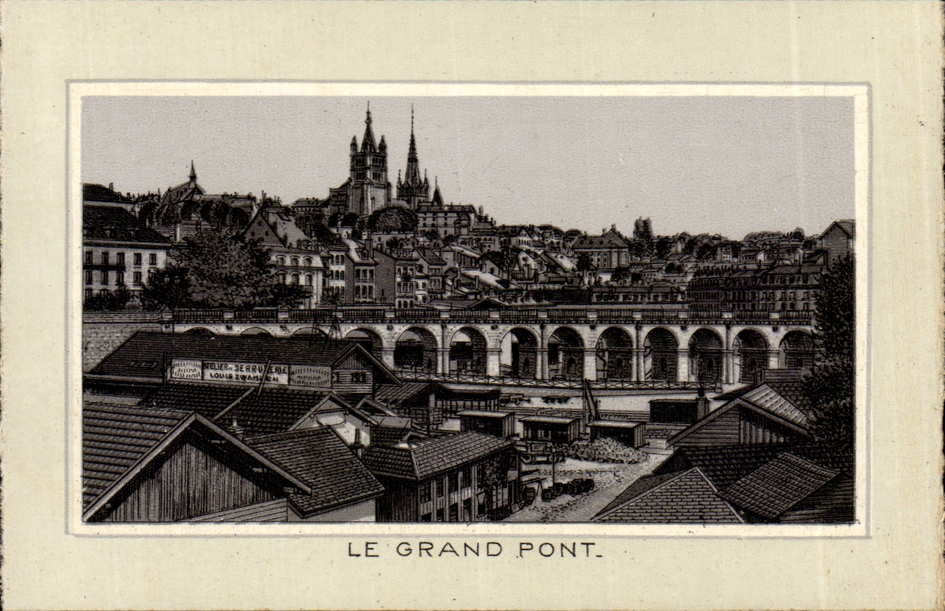 CPA Suisse Lausanne Le grand pont