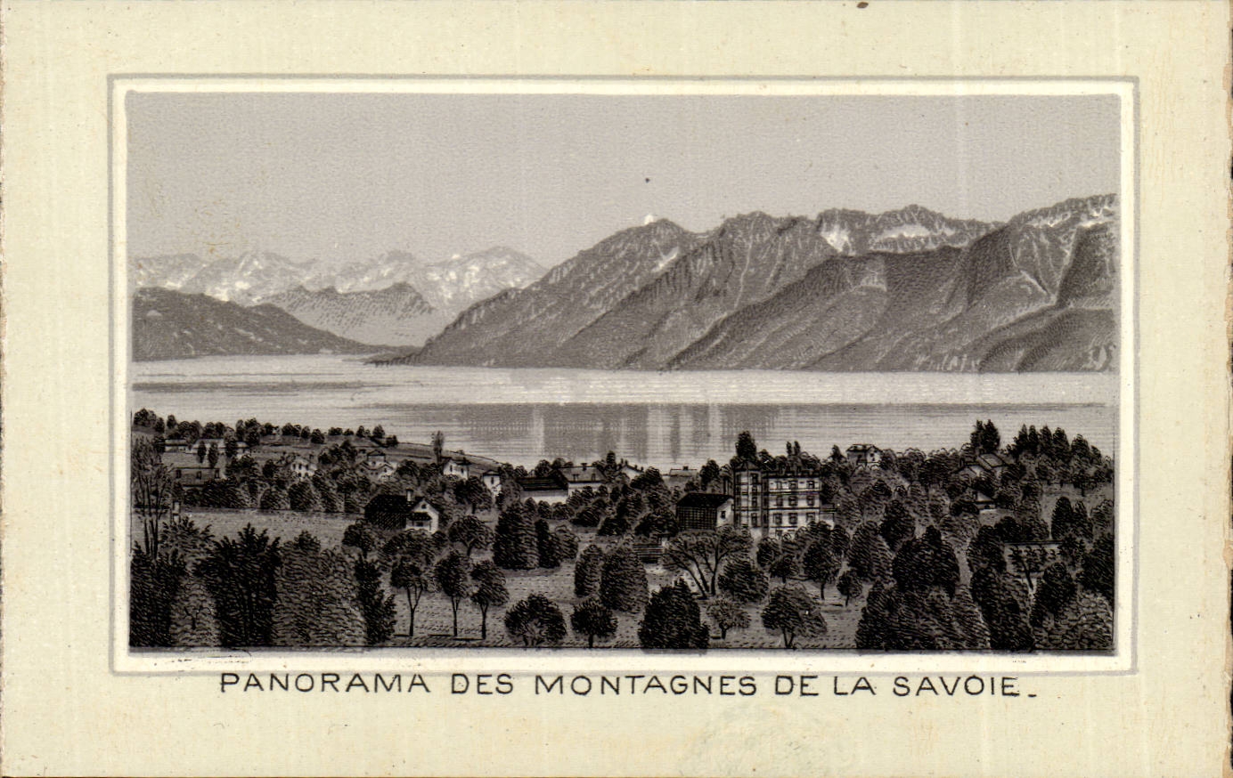 CPA Suisse Lausanne Panorama des montagnes de la Savoie