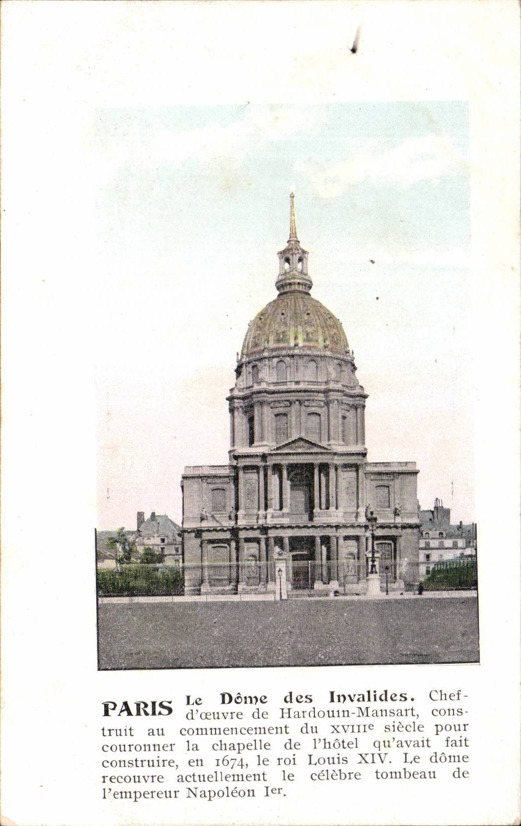 Paris CPA Dome of Invalides