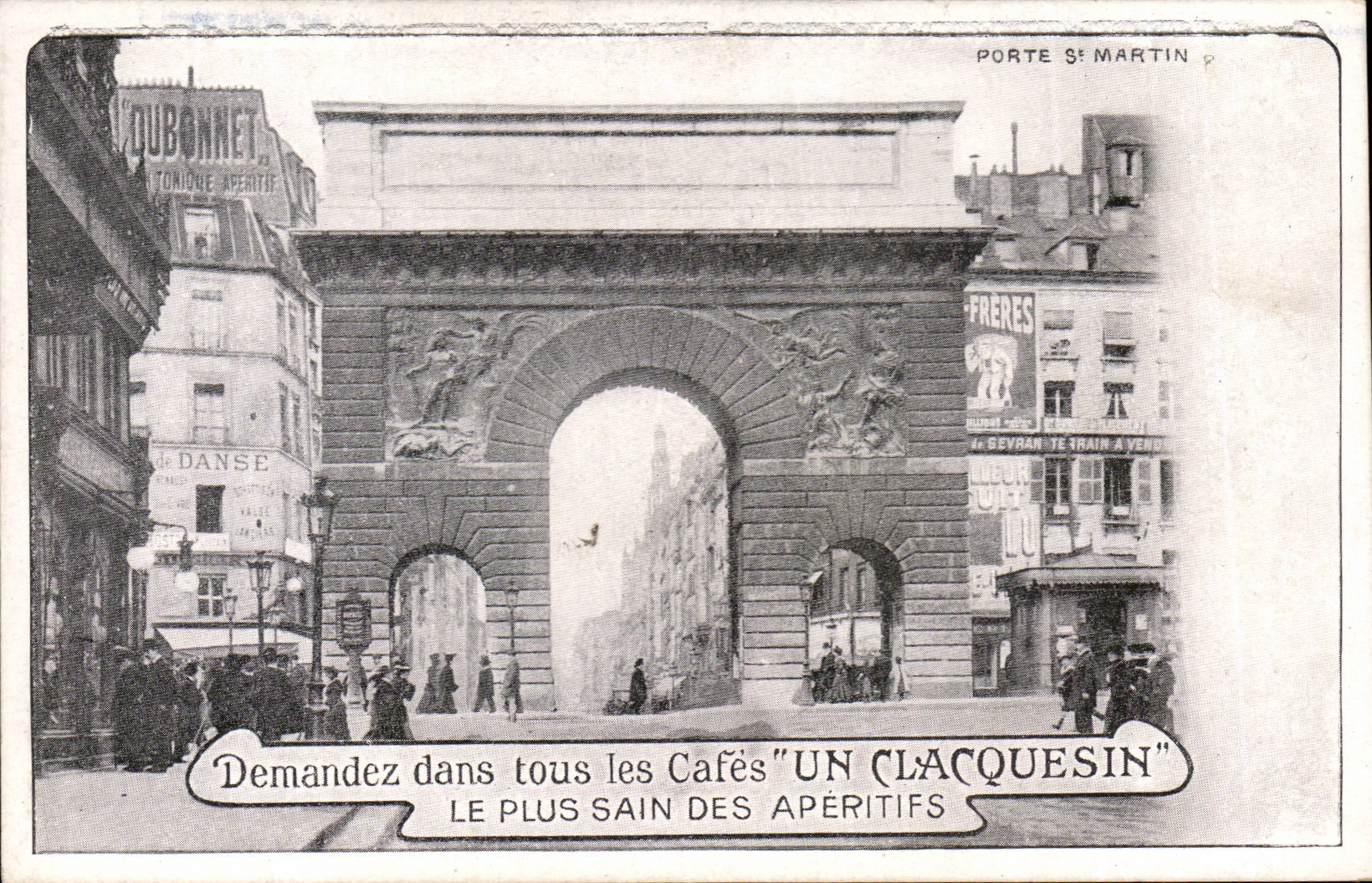 Paris CPA Gate Saint Martin Clacquesin Coffees