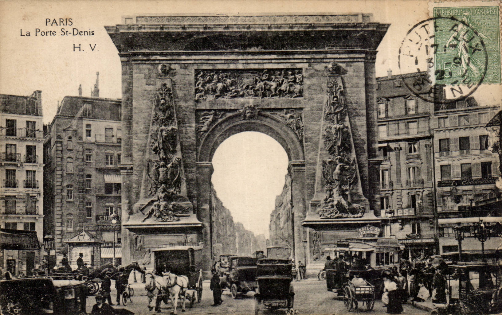 Paris CPA Gate St Denis