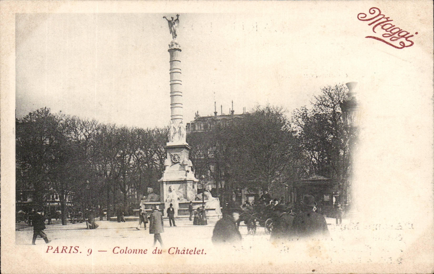 Paris CPA Colonne du chatelet