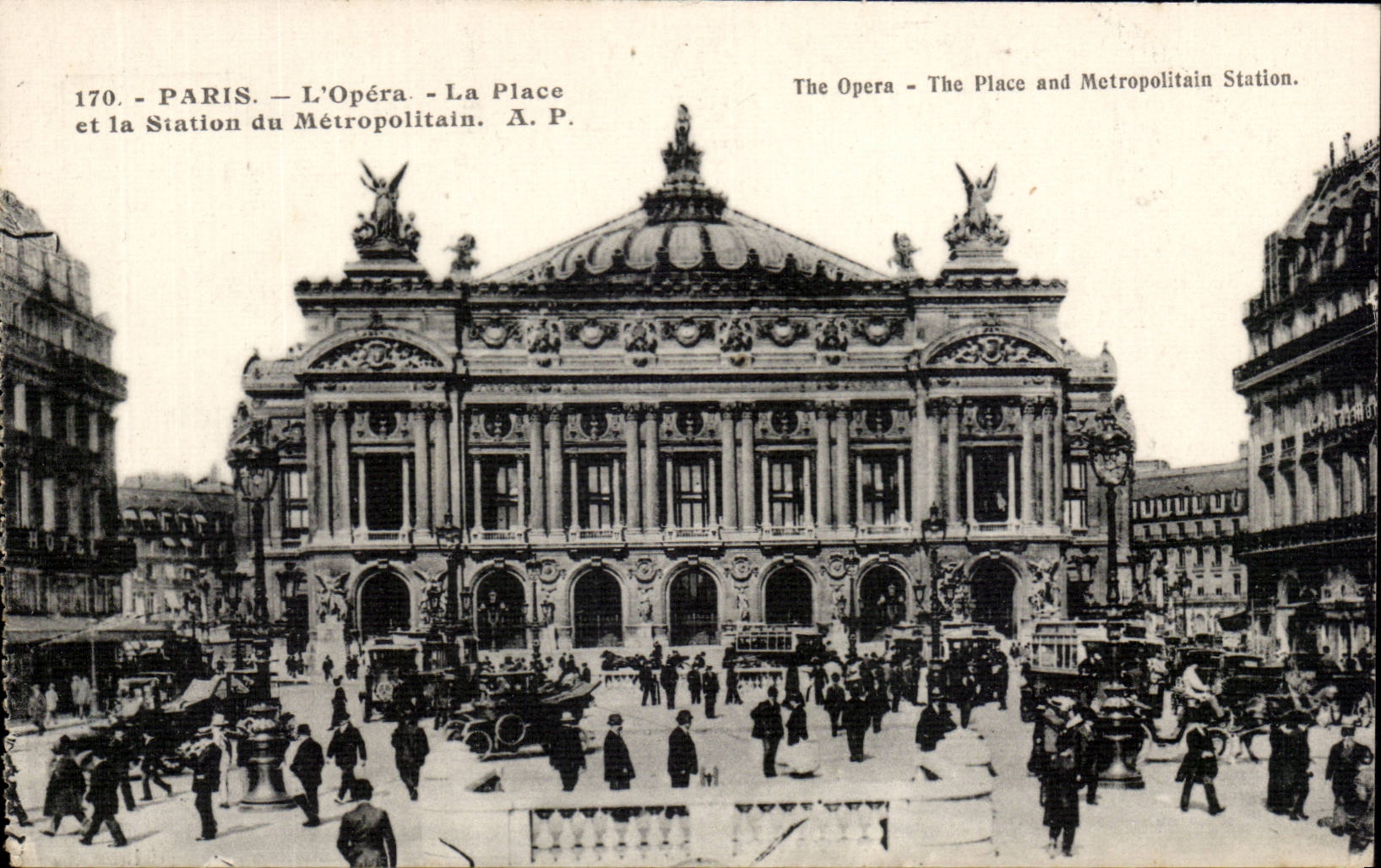 Paris CPA Opera Metro