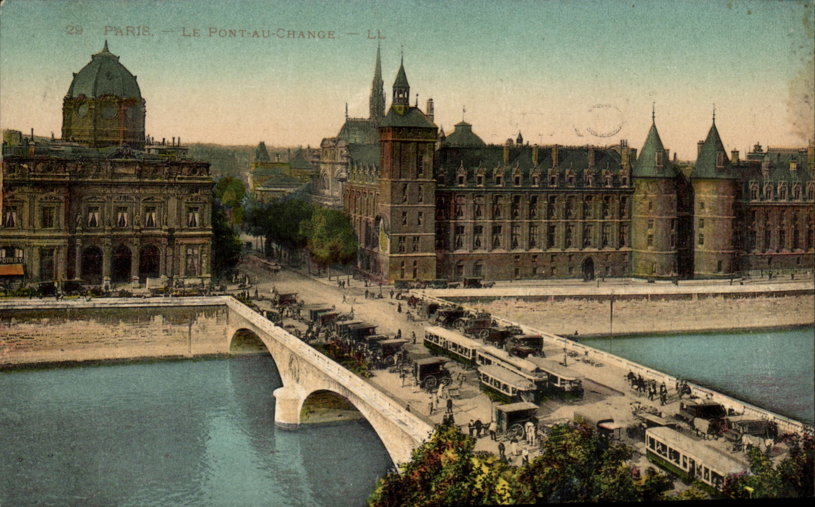 Paris CPA Le pont au change