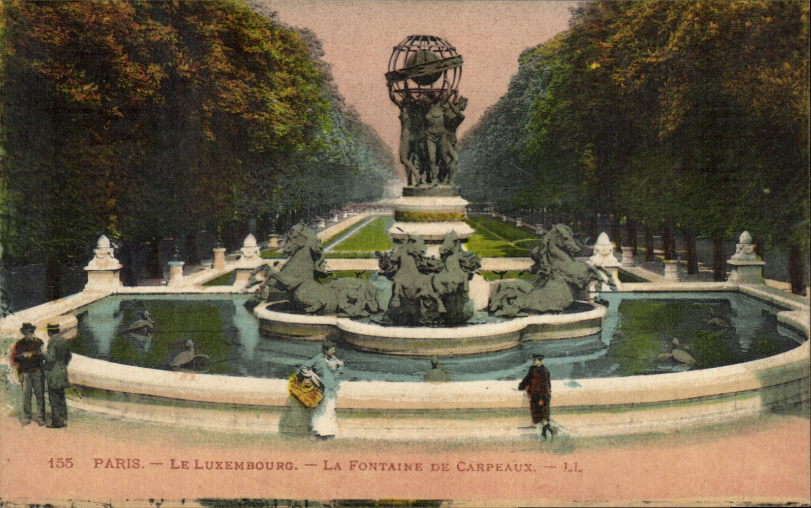 Paris CPA Luxembourg the fountain the carpeaux one