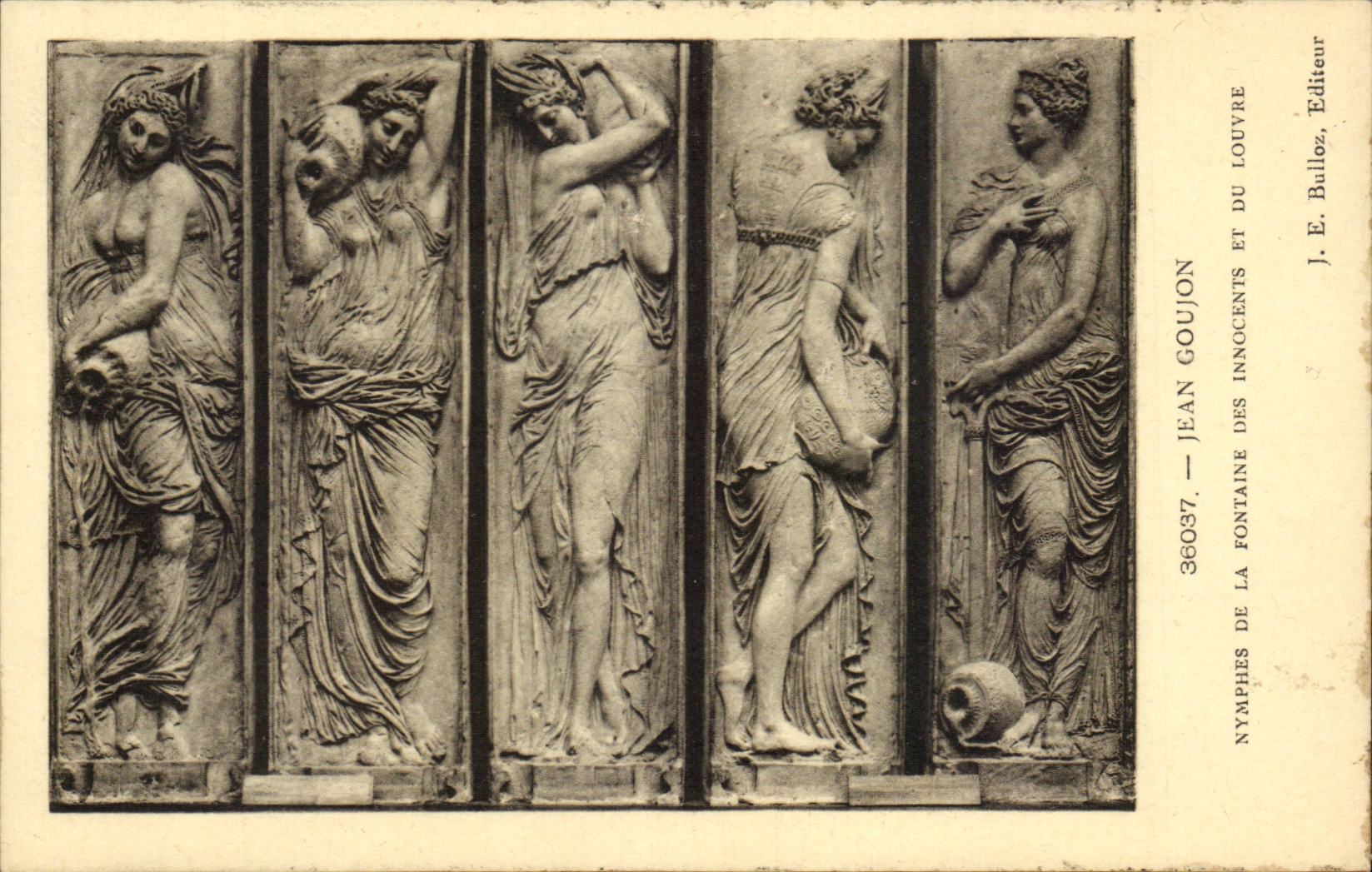 CPA Jeaan Pin-Nymphen des Brunnens des Unschuldigs und des Luftschlitzes