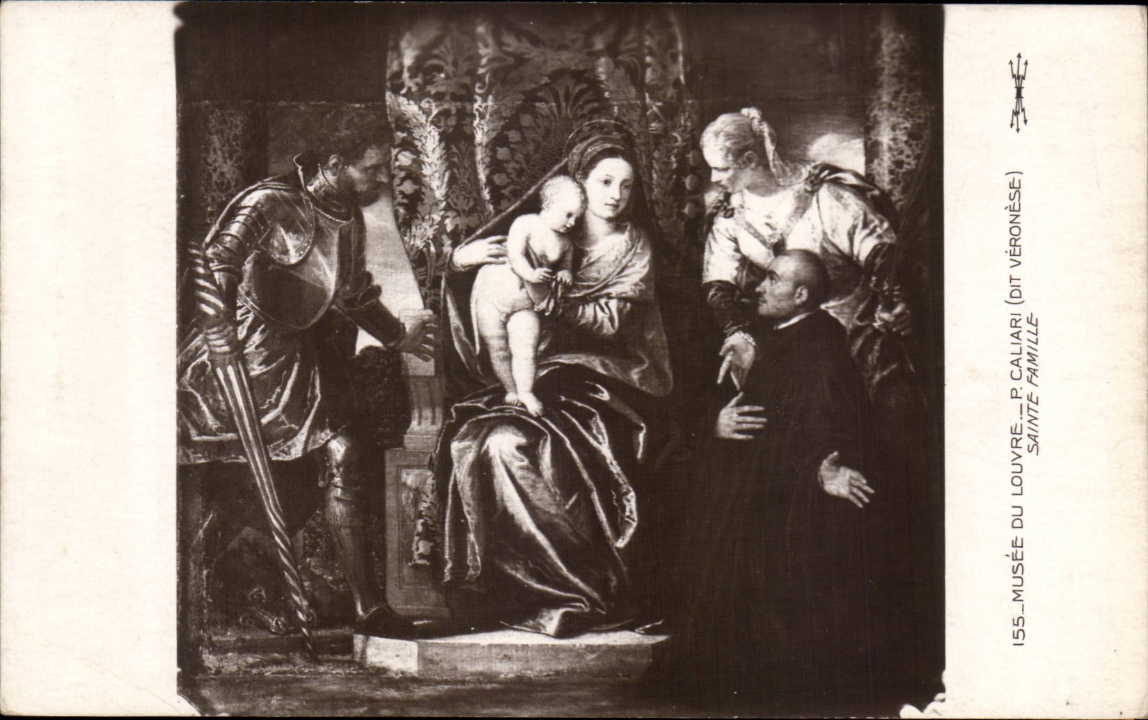 CPA Musee du Louvre Paris Caliari Sainte Famille Veronese