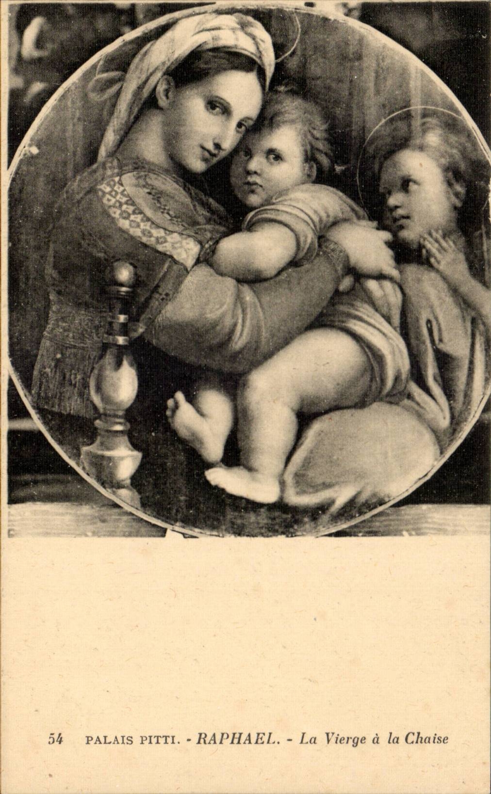 CPA Palais Pittti Rapahel La vierge a la chaise