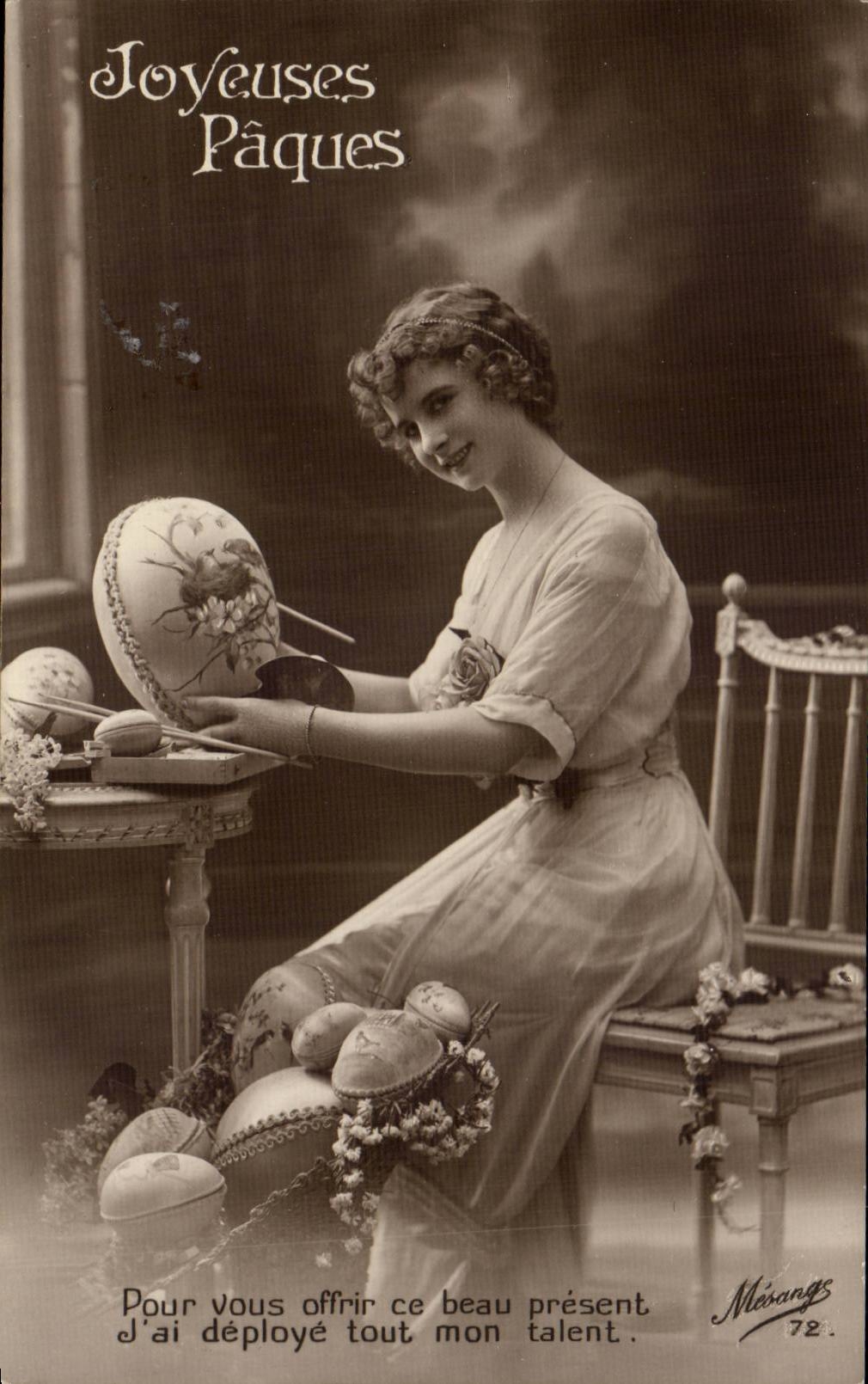 CPA Fantasy Woman Easter Easter Egg Egg