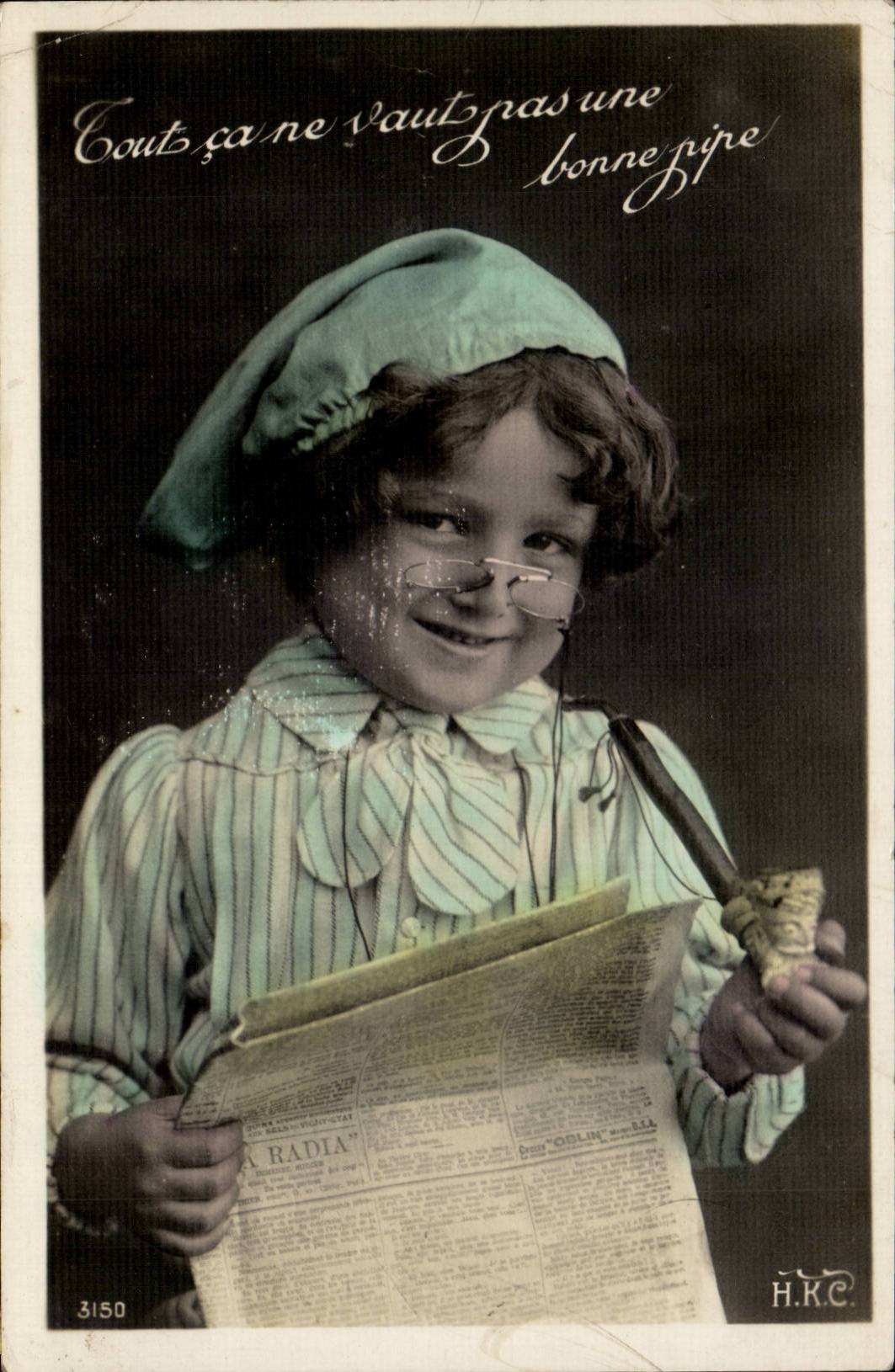 CPA Fantasy Child and his pipe (tobacco tobacco)