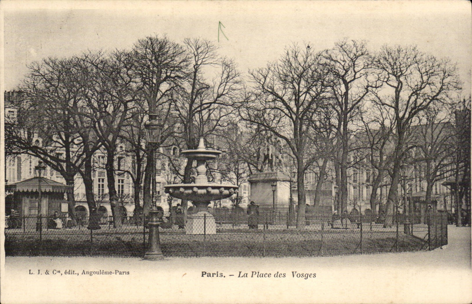 Paris CPA La place des Vosges