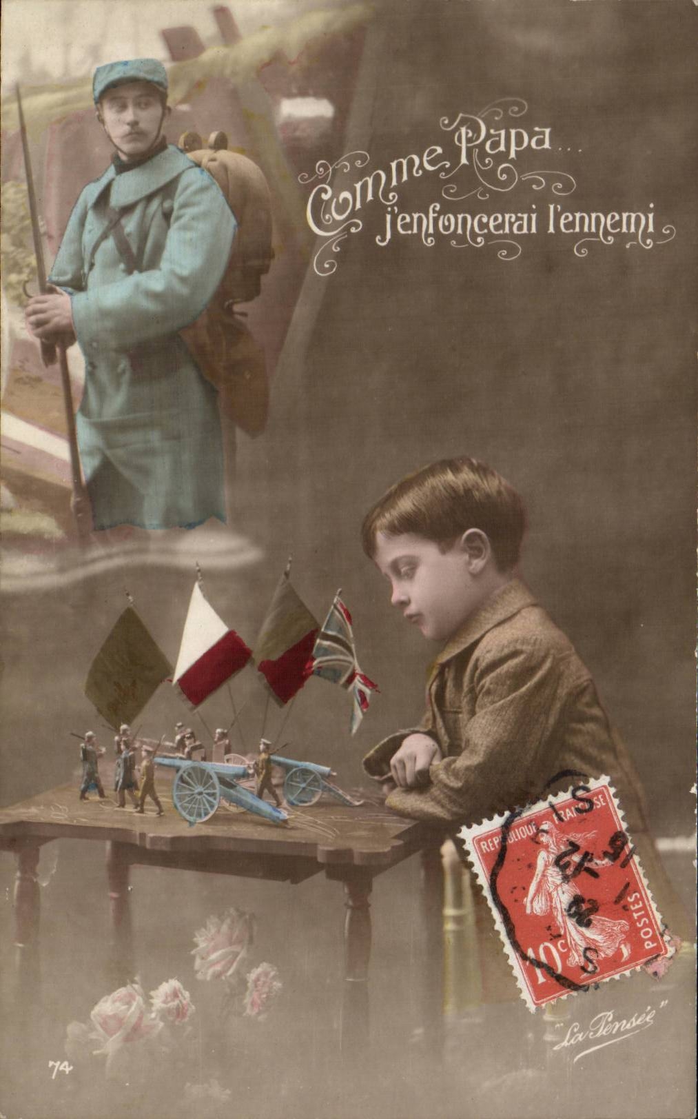 CPA Fantasy Militaria Child