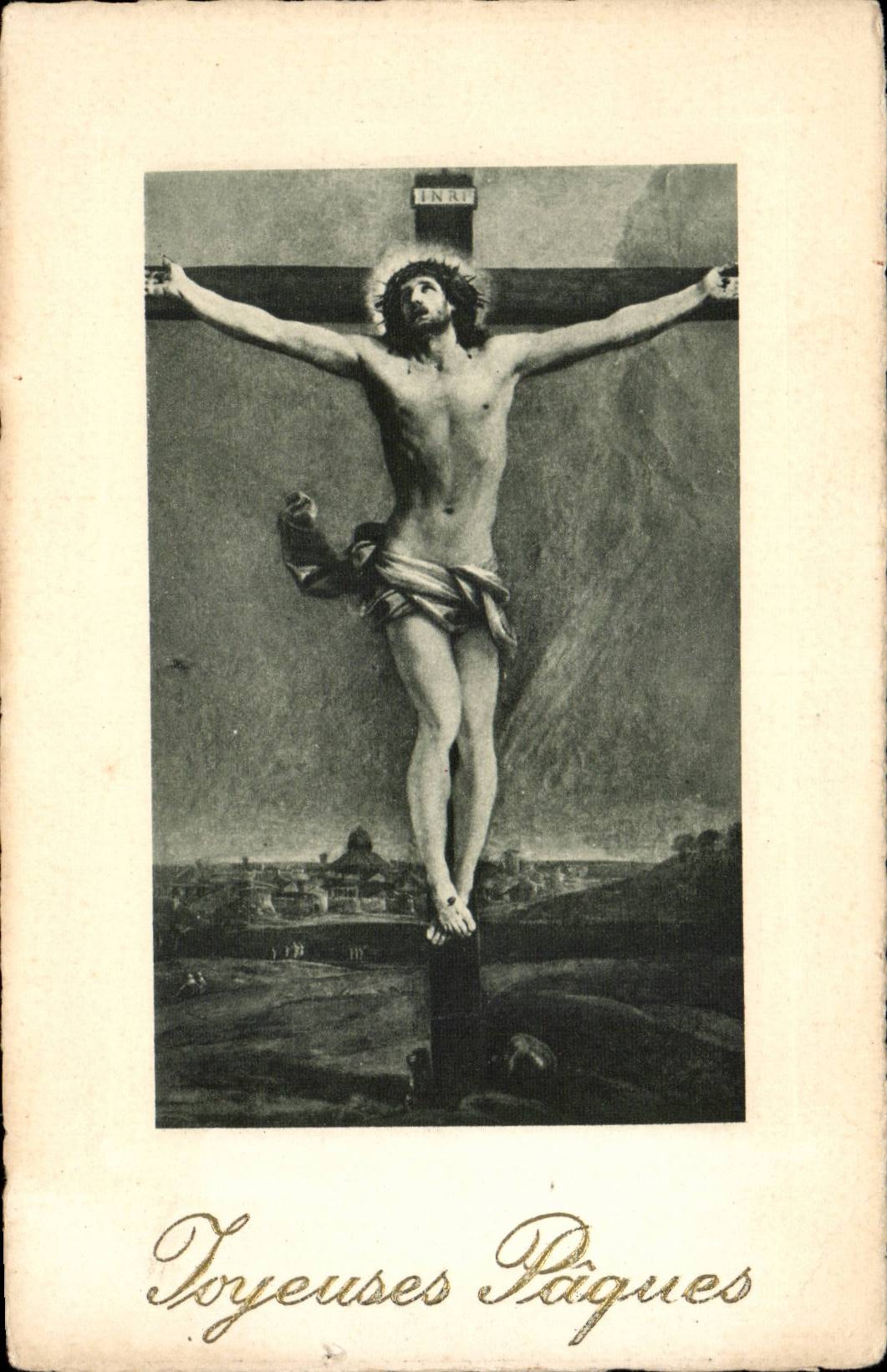 CPA Phantasie Christ Ostern Ostern