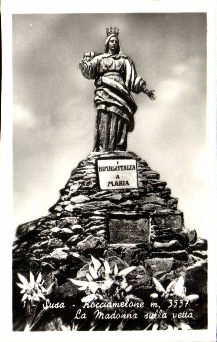 CPSM Susa Rocciamelone das Madonna dulla vetta