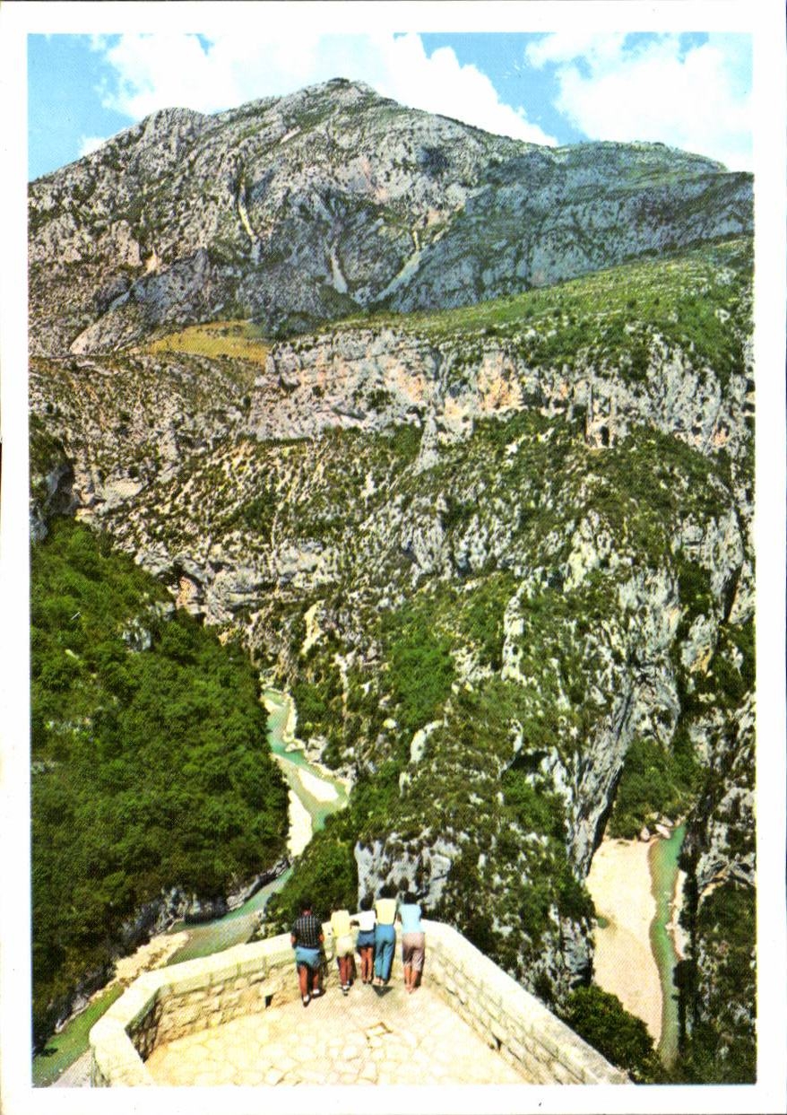 CPSM Gorges du Verdon Balcon de la mescia
