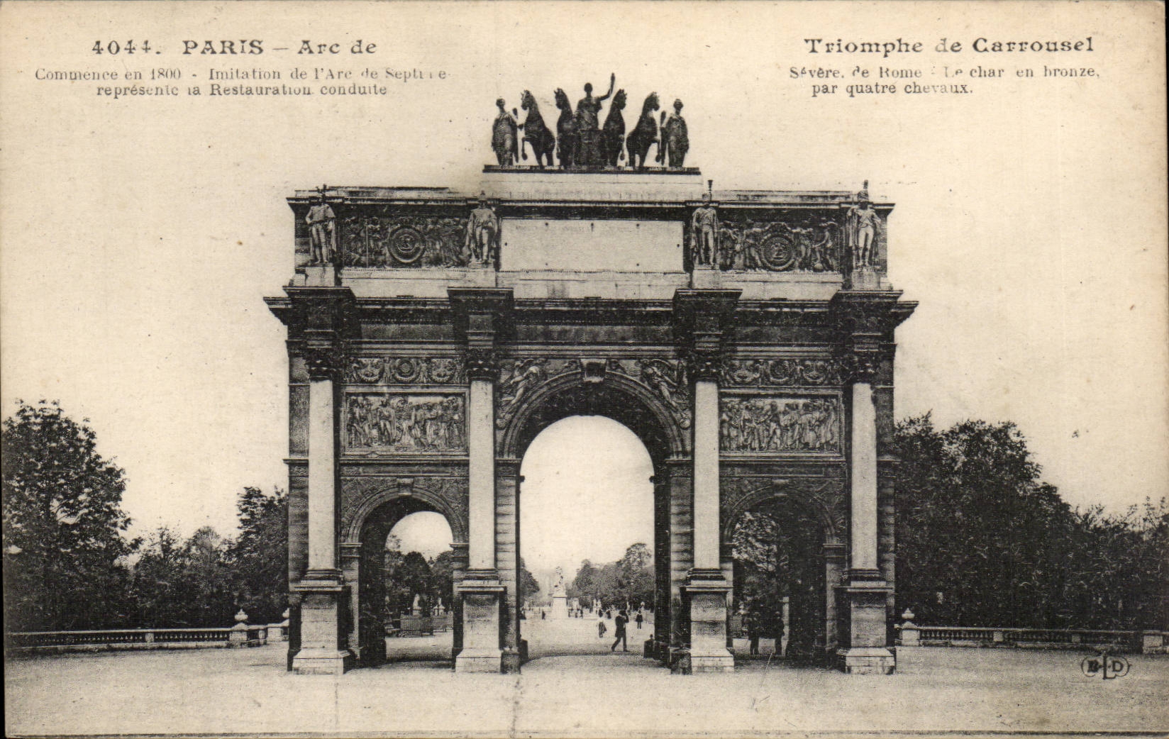 Paris CPA Arc de triomphe du cArrousel