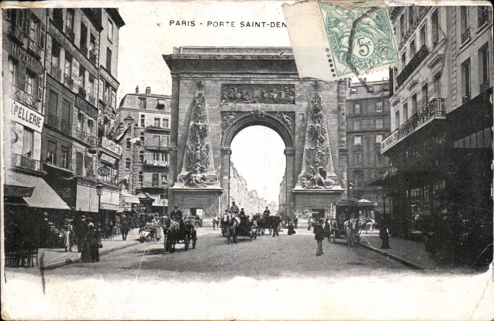 Paris CPA Gate Saint Denis
