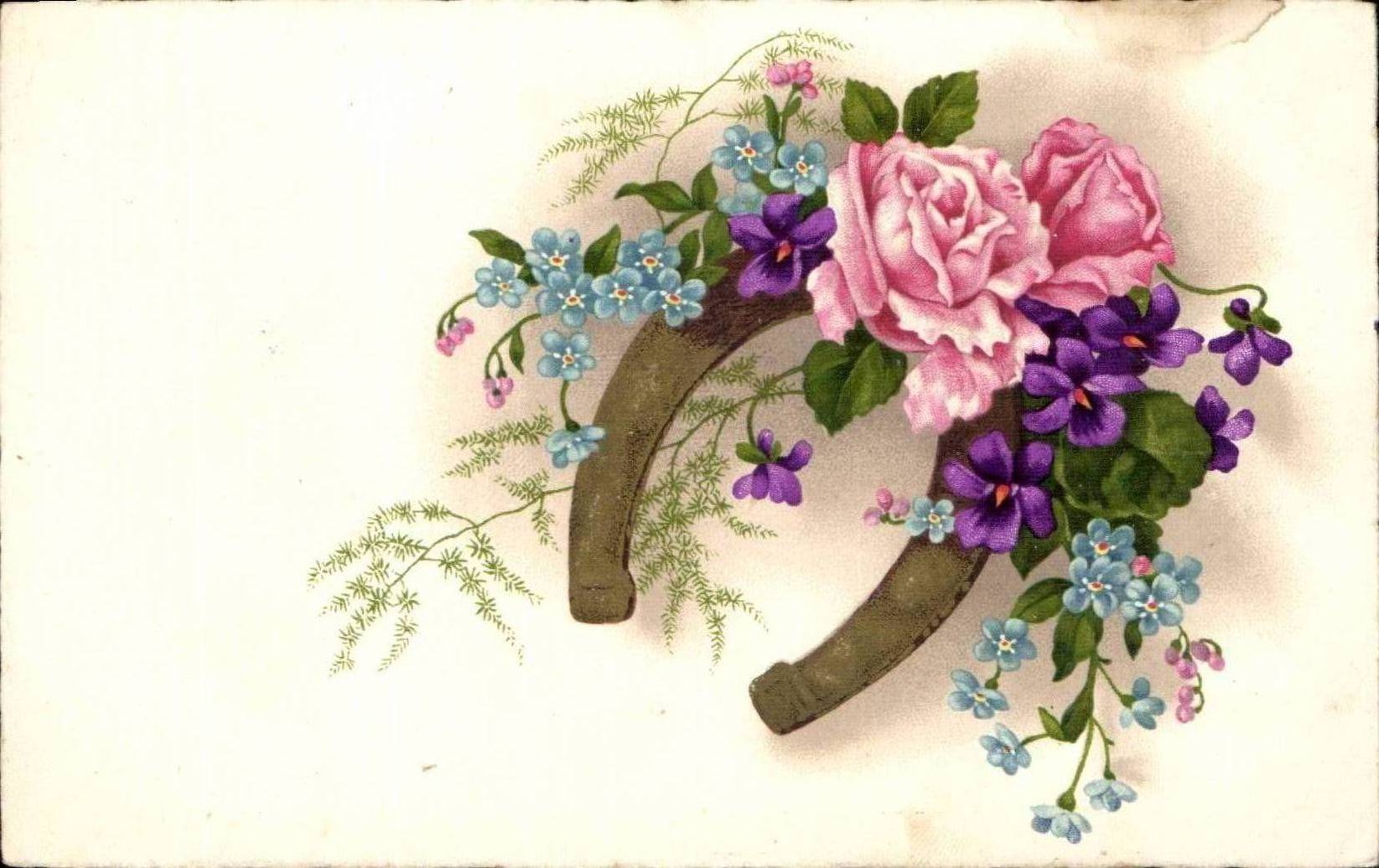 CPA Fantasy Flower Horseshoe