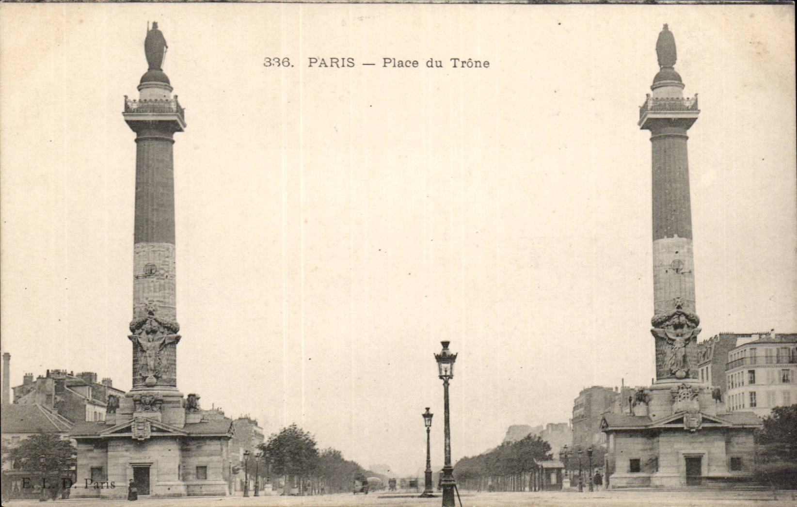 Paris CPA Place du trone