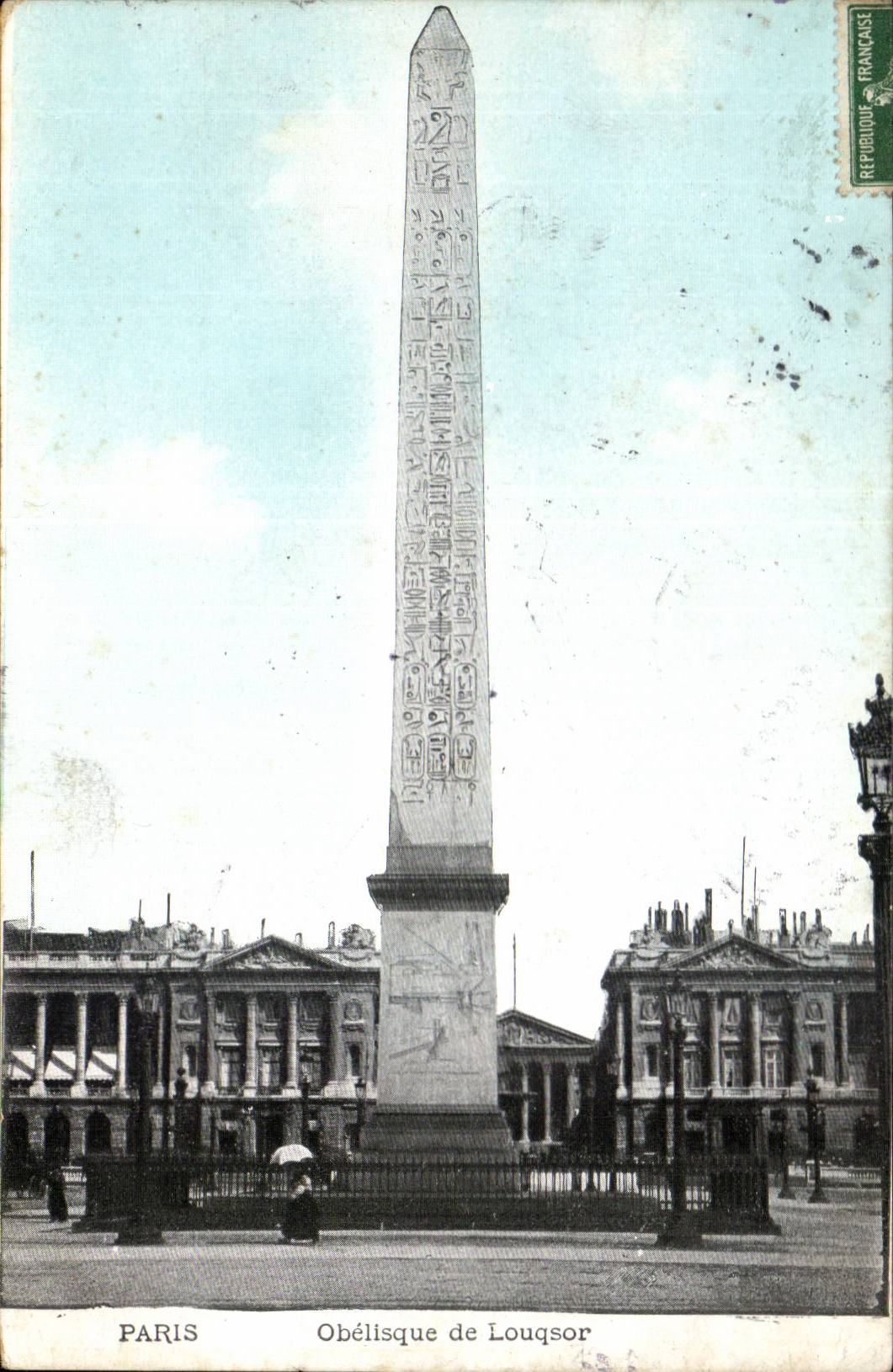Paris CPA Obelisk of Louqsor