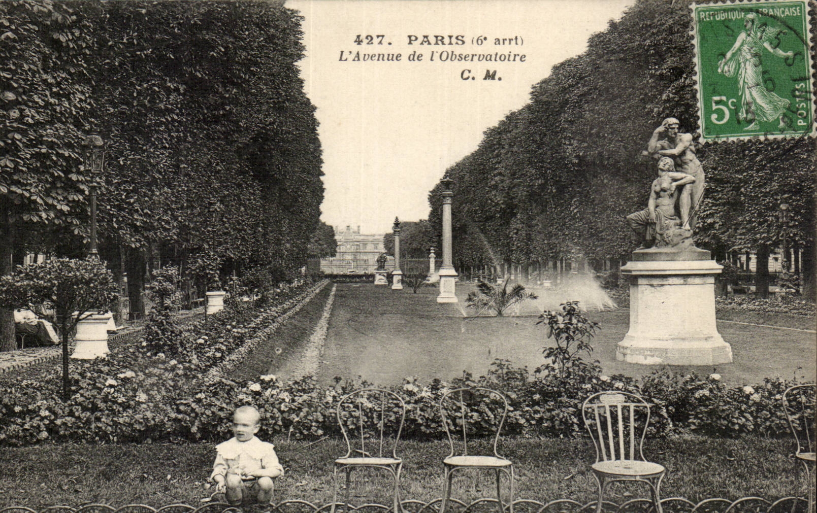 Paris CPA the avenue of the observatory