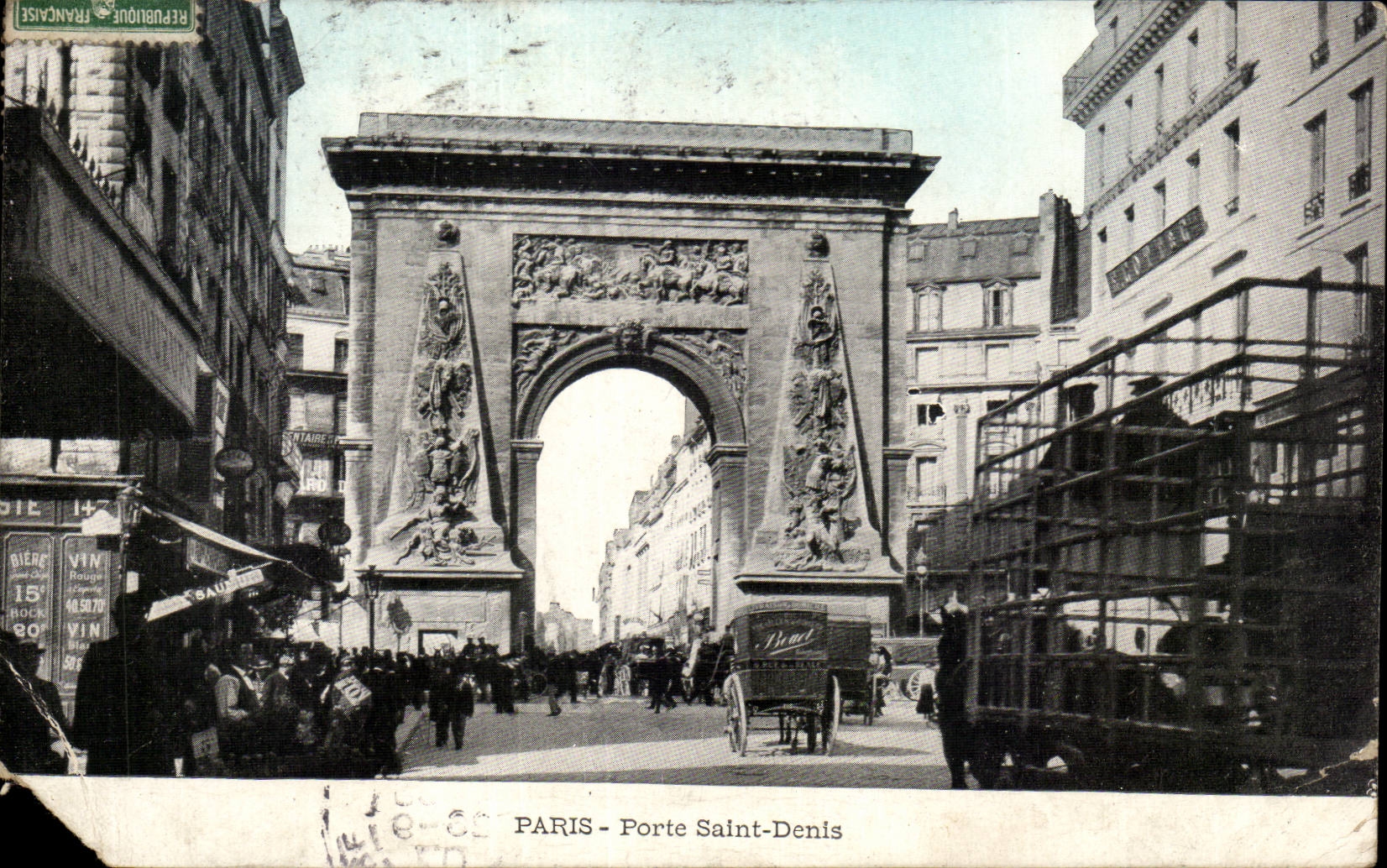 Paris CPA Gate Saint Denis