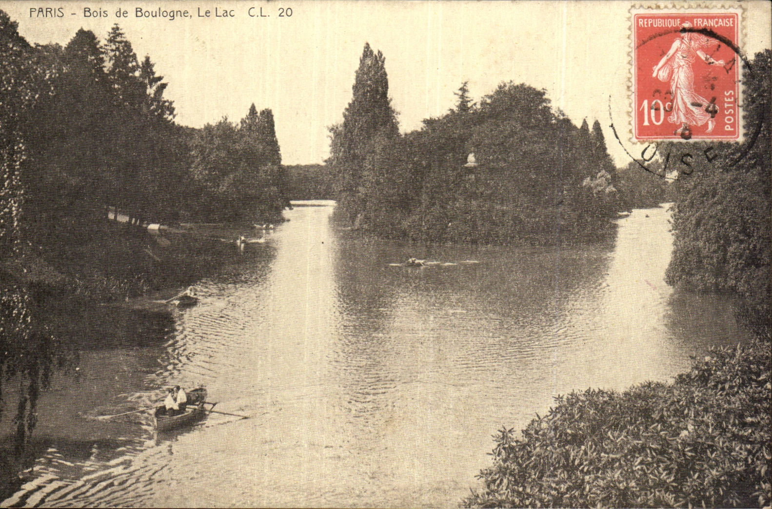 Paris CPA Bois de Boulogne Le lac