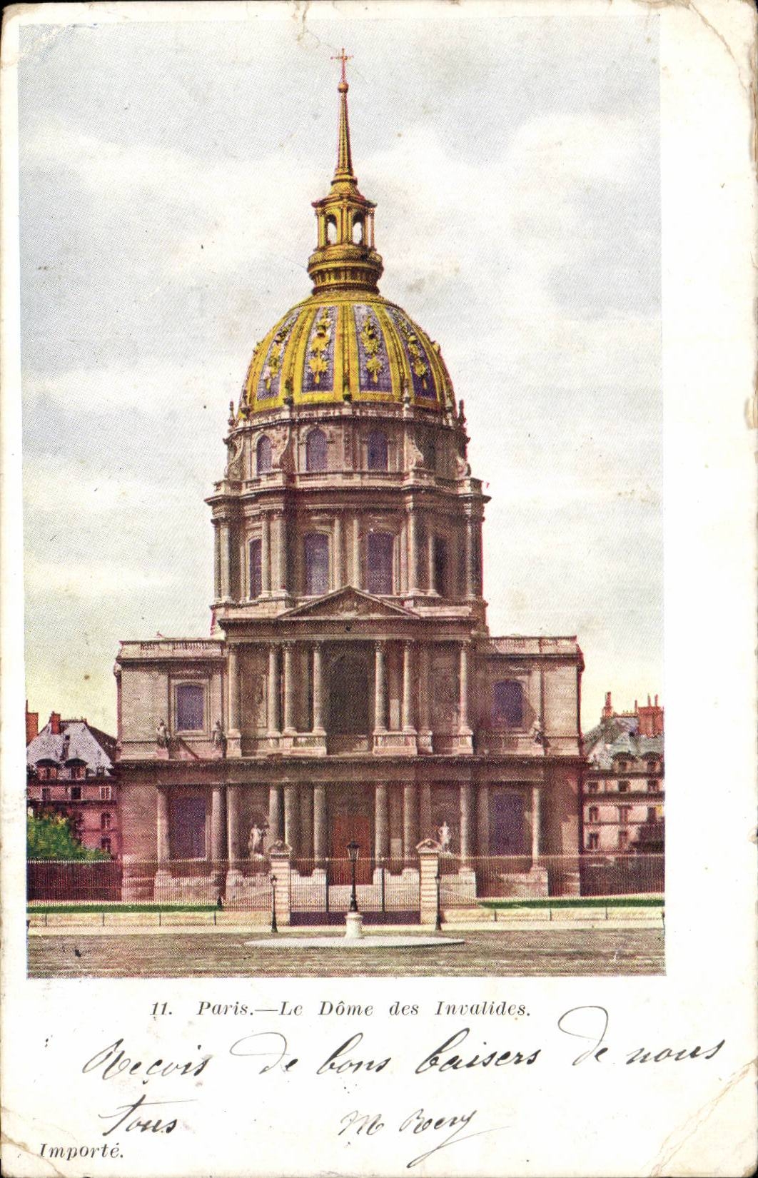 Paris CPA Dome of Invalides