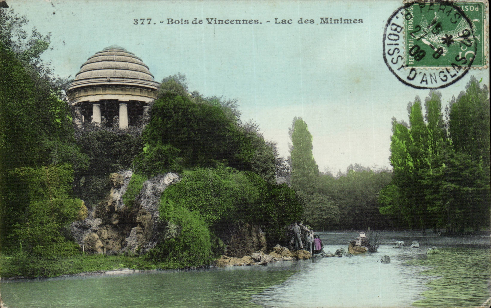 Paris CPA Wood of Vincennes Lake of the tiny ones